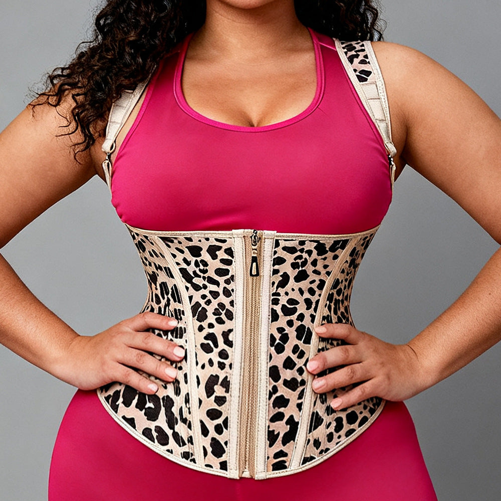 Latex Waist Trainer & Shapewear Vest – Slimming Body Shaper with Steel Bones