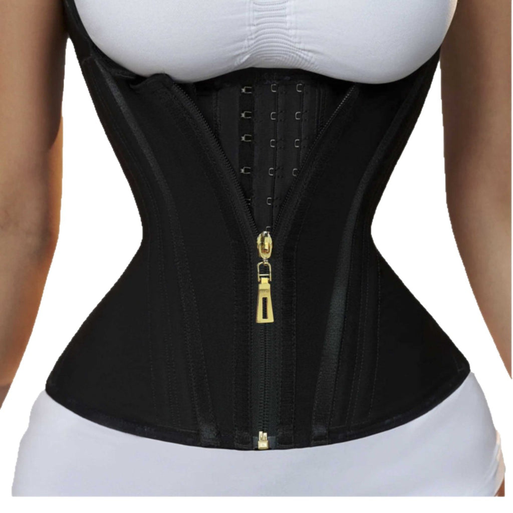 Latex Waist Trainer & Shapewear Vest – Slimming Body Shaper with Steel Bones