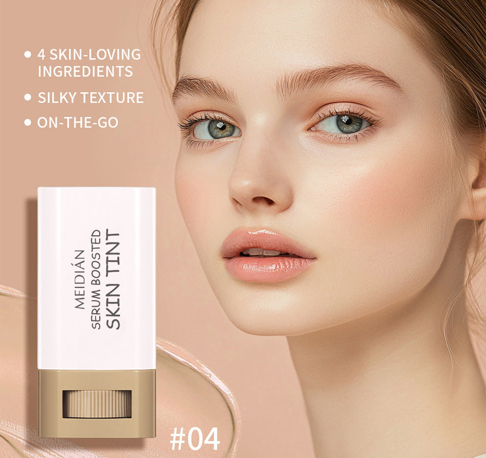 1/2PCS Skin Tint Stick Waterproof Nourishing Solid Tinted Serum Foundation Balm  Face Tinted Face Contour Stick Face Makeup
