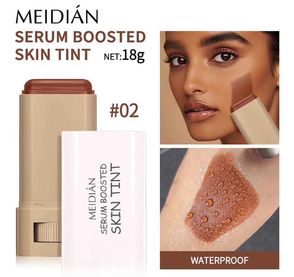 1/2PCS Skin Tint Stick Waterproof Nourishing Solid Tinted Serum Foundation Balm  Face Tinted Face Contour Stick Face Makeup