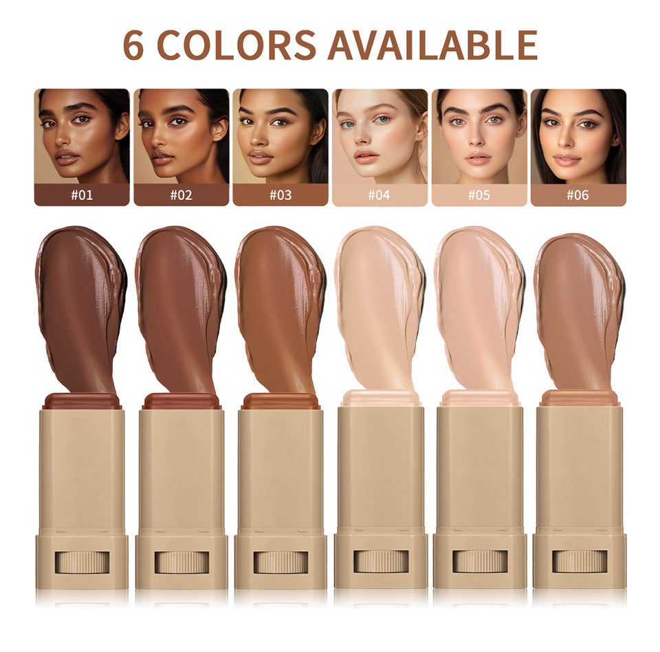 1/2PCS Skin Tint Stick Waterproof Nourishing Solid Tinted Serum Foundation Balm  Face Tinted Face Contour Stick Face Makeup