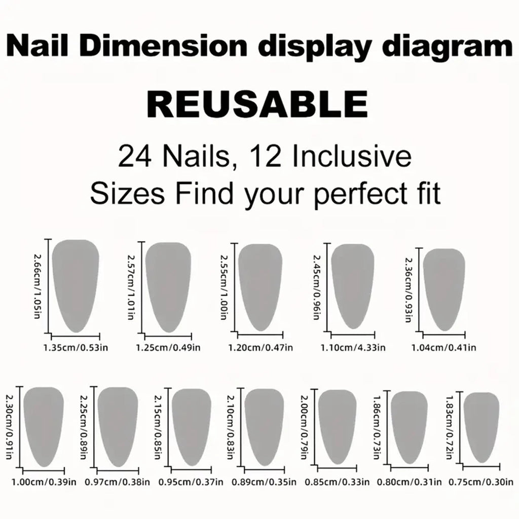 24Pcs/set French almond-shaped press-on full cover false nails in elegant ocean style, featuring 3D fresh lemon, floral smudge a