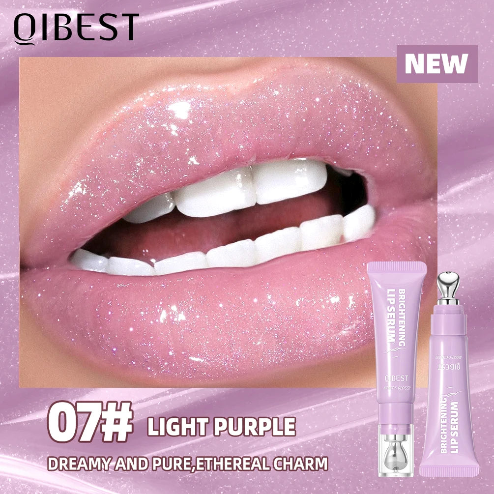 QIBEST Mirror Watery Crystal Jelly Lipgloss Tint Long Lasting Moisturizing Lipstick Shiny Glitter Lip Glaze Nourishing Makeup