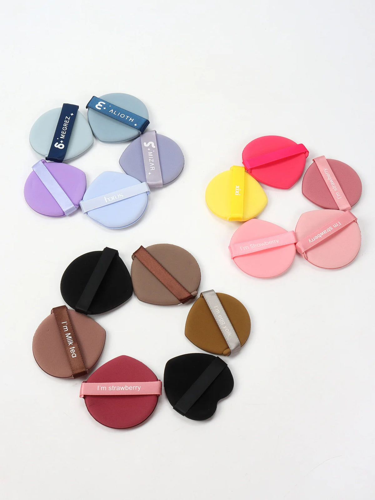 50Pcs Random Cushion Puffs, for Setting Makeup, Applying Makeup, Suitable for All Skin Types