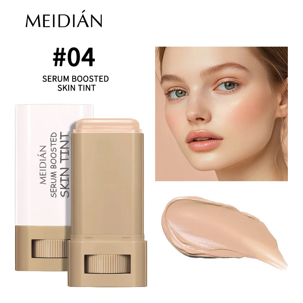 1/2PCS Skin Tint Stick Waterproof Nourishing Solid Tinted Serum Foundation Balm  Face Tinted Face Contour Stick Face Makeup