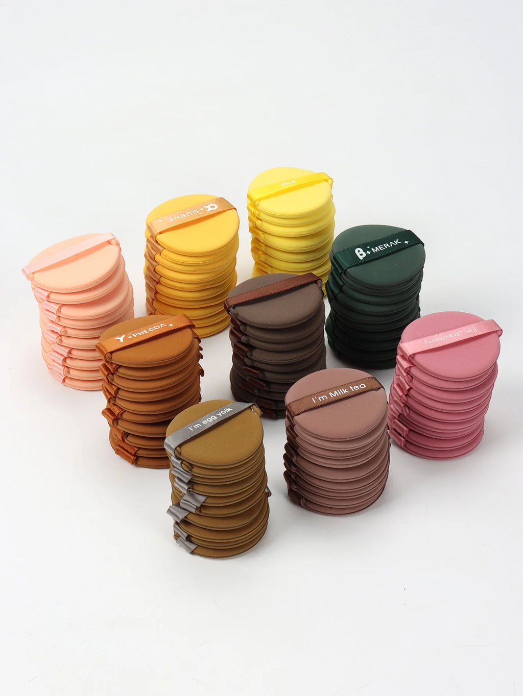 50Pcs Random Cushion Puffs, for Setting Makeup, Applying Makeup, Suitable for All Skin Types