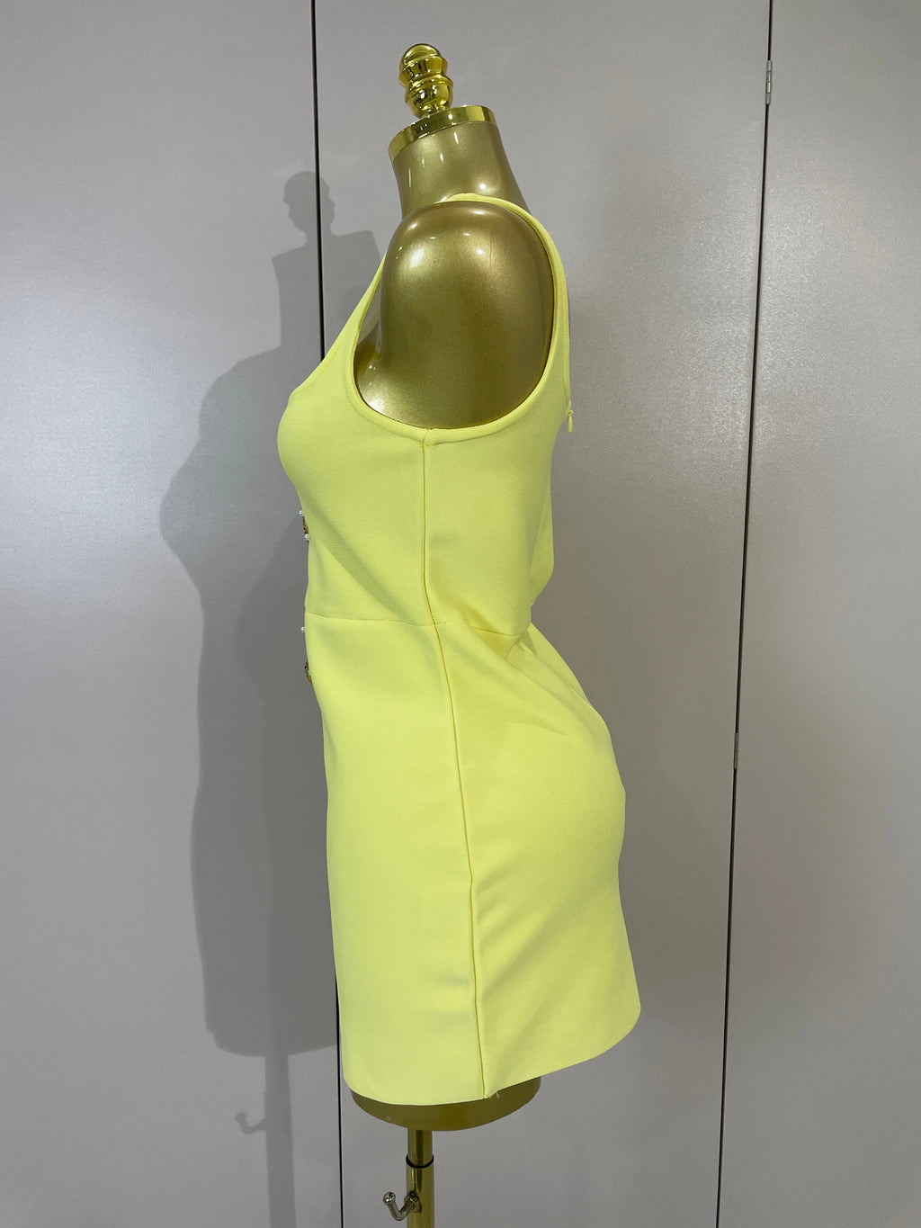 Women Sexy Square Neck Sleeveless Bodycon Bandage Mini Dress Luxury Beaded Tropical Fruit Eveing Party Vacation NightClub Outfit