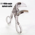 Dual-Type Eyelash Curler with Comb, Wide & Partial Clip Lash Curler Tool, Natural Curl Long-Lasting Eye Makeup Beauty Tool