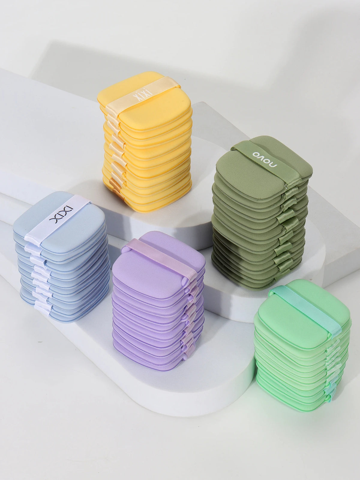 50Pcs Random Cushion Puffs, for Setting Makeup, Applying Makeup, Suitable for All Skin Types