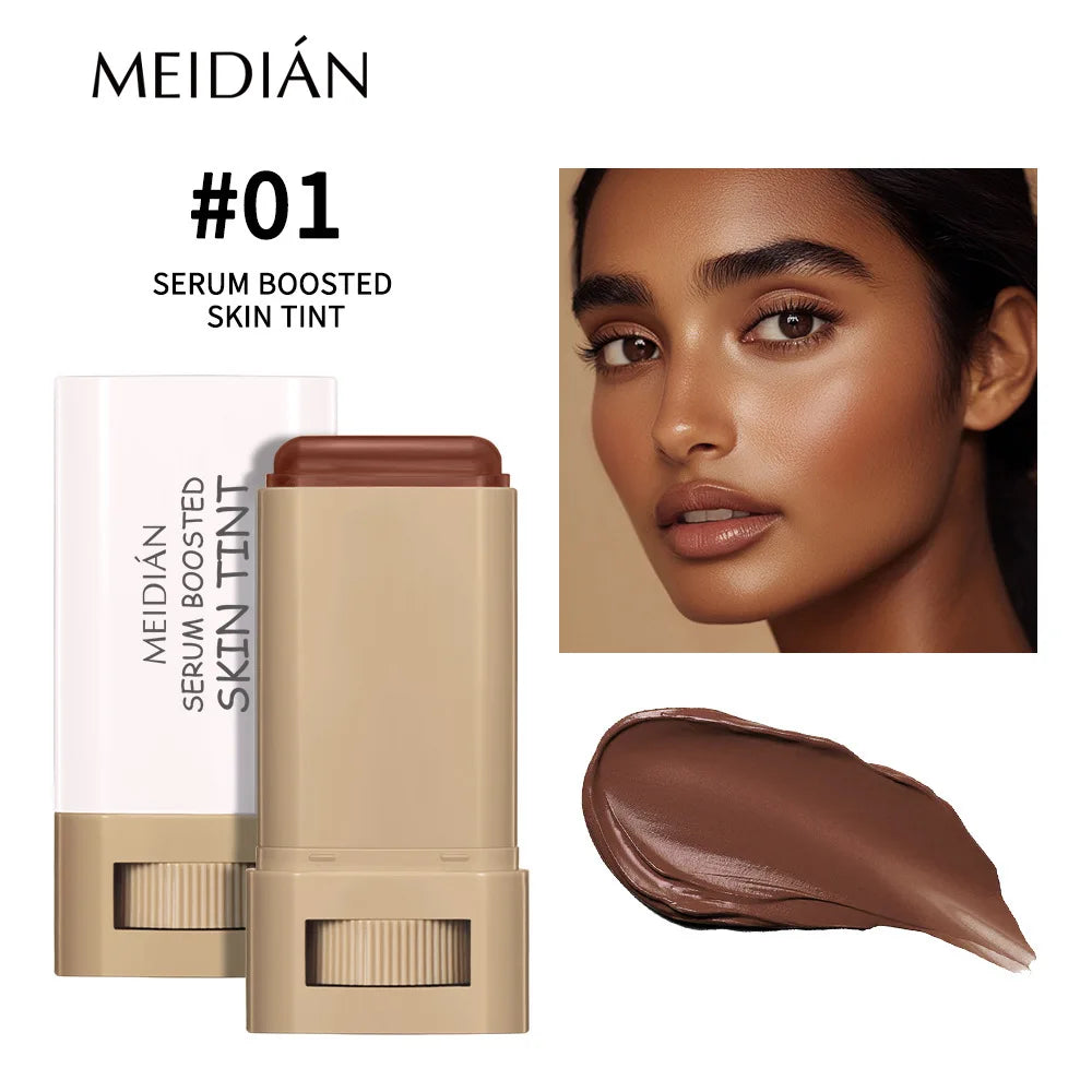 1/2PCS Skin Tint Stick Waterproof Nourishing Solid Tinted Serum Foundation Balm  Face Tinted Face Contour Stick Face Makeup