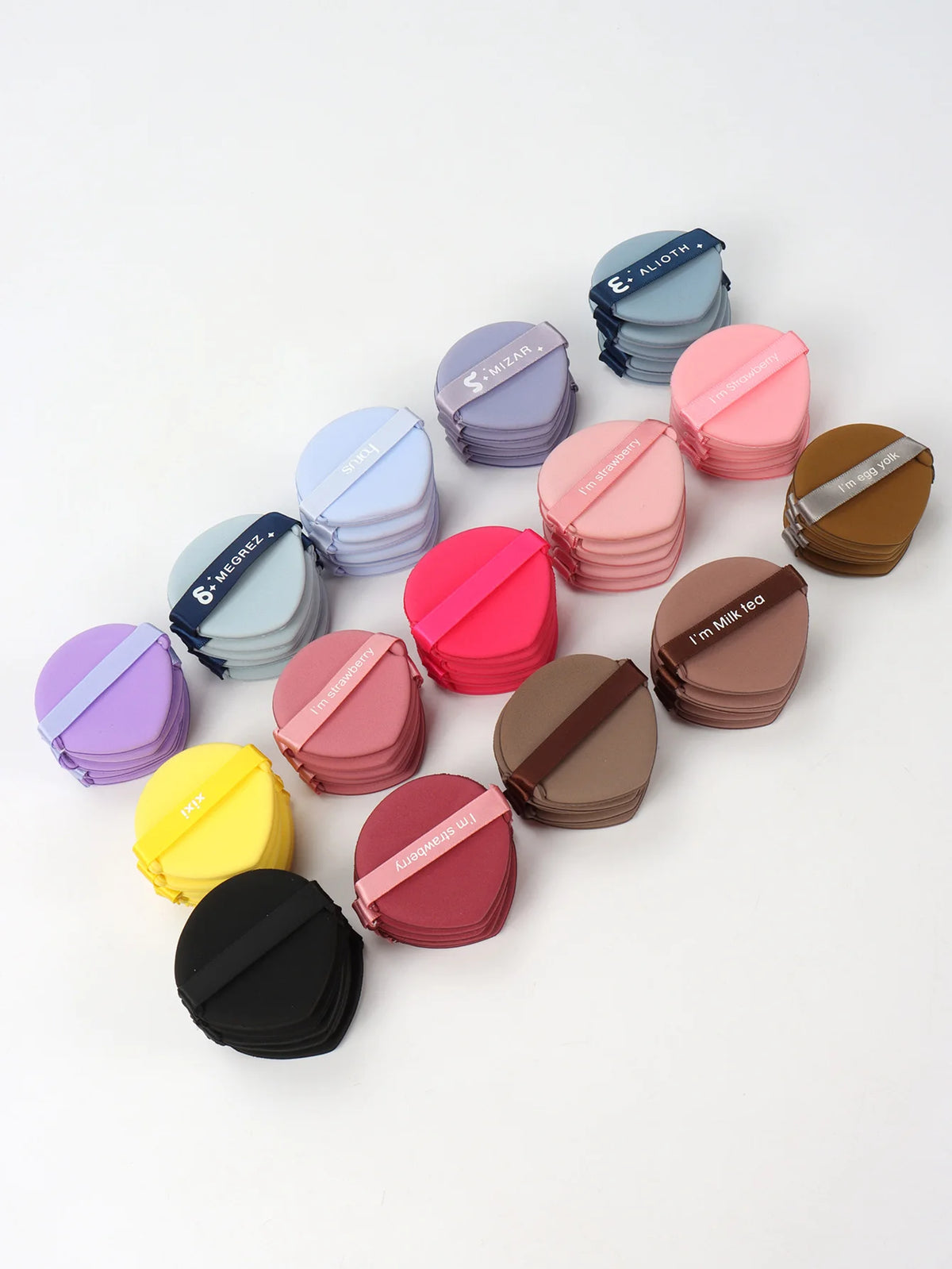 50Pcs Random Cushion Puffs, for Setting Makeup, Applying Makeup, Suitable for All Skin Types
