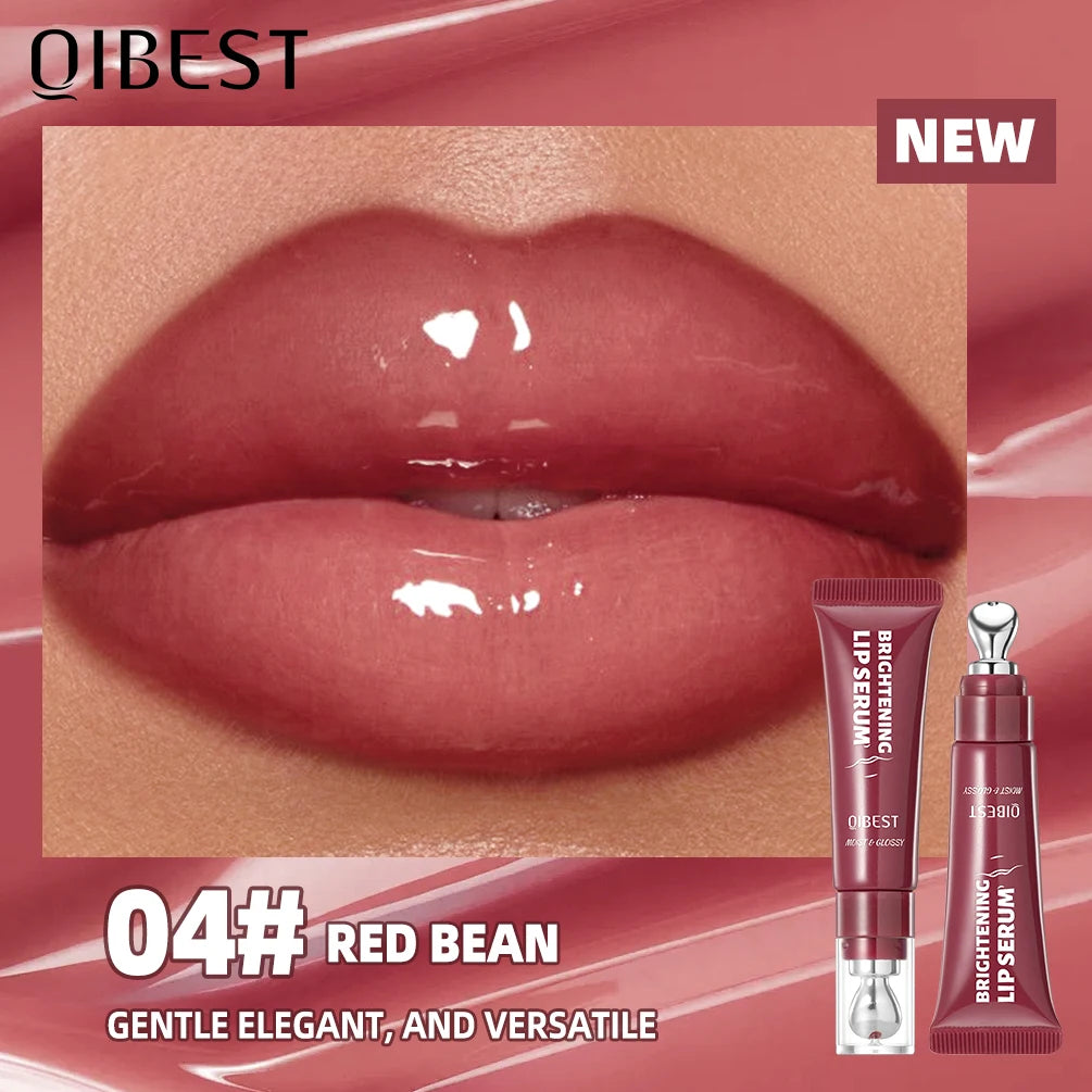 QIBEST Mirror Watery Crystal Jelly Lipgloss Tint Long Lasting Moisturizing Lipstick Shiny Glitter Lip Glaze Nourishing Makeup