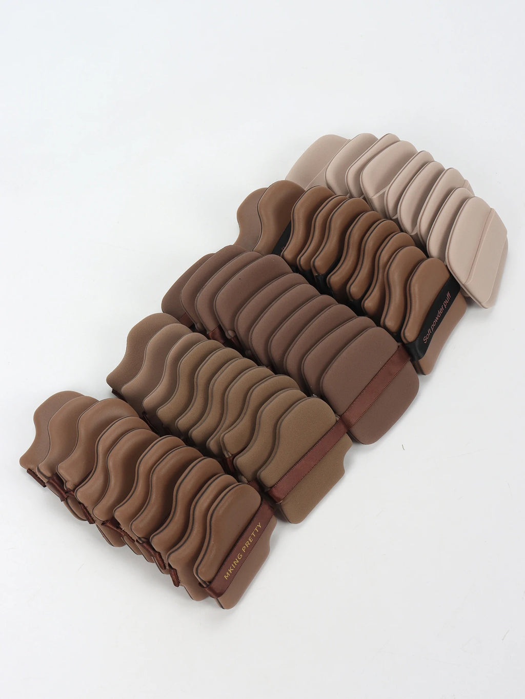 50Pcs Random Cushion Puffs, for Setting Makeup, Applying Makeup, Suitable for All Skin Types