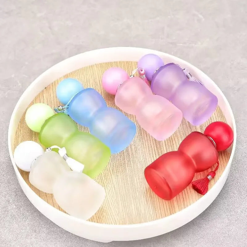 High-end screw cap perfume decanter 30ml colored matt glass spray bottle travel portable cosmetics empty bottle