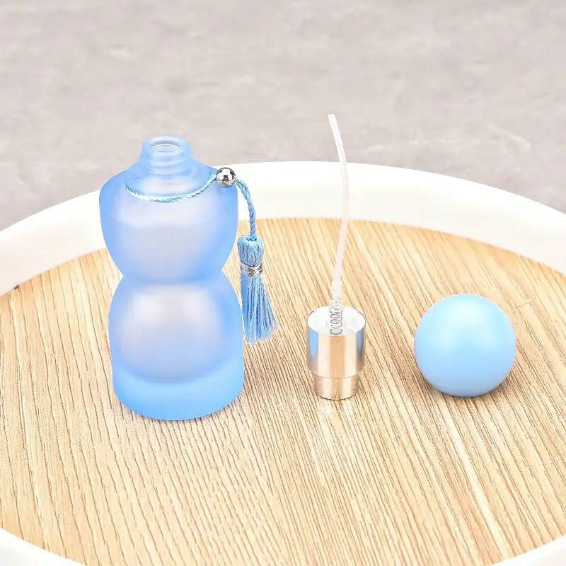 High-end screw cap perfume decanter 30ml colored matt glass spray bottle travel portable cosmetics empty bottle