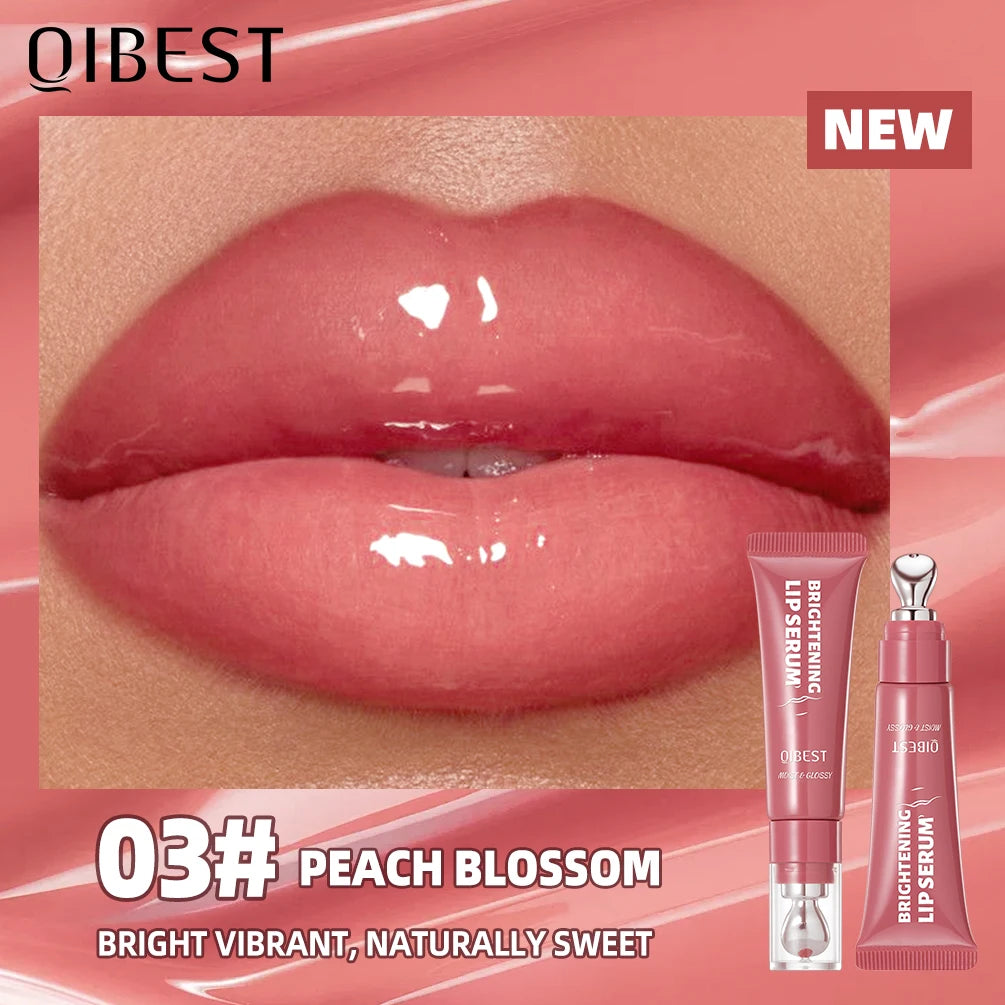 QIBEST Mirror Watery Crystal Jelly Lipgloss Tint Long Lasting Moisturizing Lipstick Shiny Glitter Lip Glaze Nourishing Makeup
