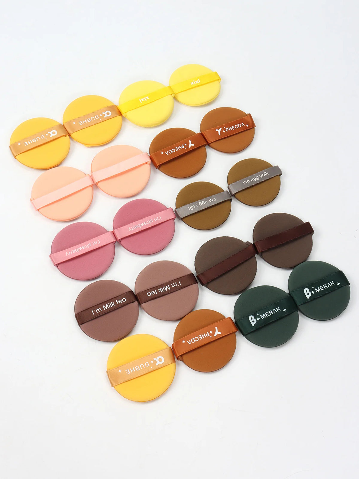 50Pcs Random Cushion Puffs, for Setting Makeup, Applying Makeup, Suitable for All Skin Types