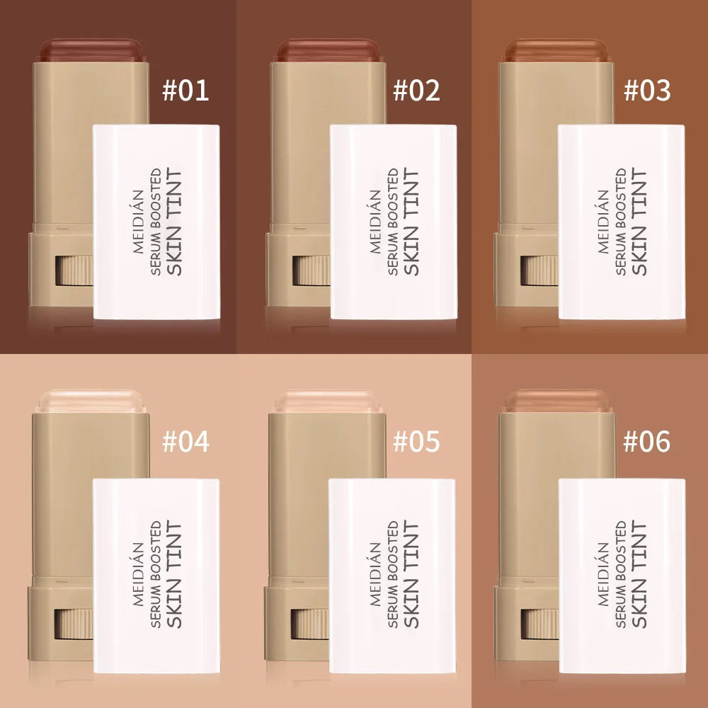 1/2PCS Skin Tint Stick Waterproof Nourishing Solid Tinted Serum Foundation Balm  Face Tinted Face Contour Stick Face Makeup