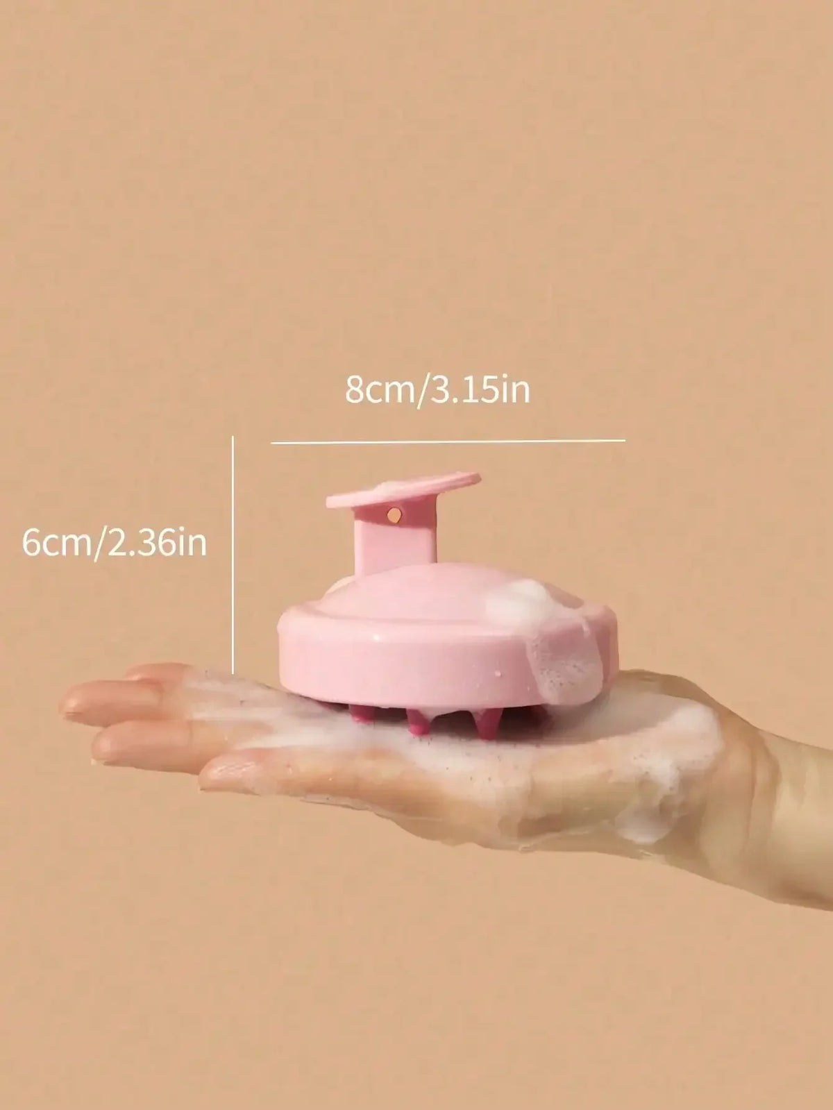 1pc Soft Silicone Scalp Massage Shampoo Brush, For Dry/Wet Hair (Curly/Straight) And All Hair Types, Bath Head Massage Comb. Can Be Used For Blow-Drying, Styling, Shampooing, Hair Care Massage. Portable And Easy To Clean, Sim