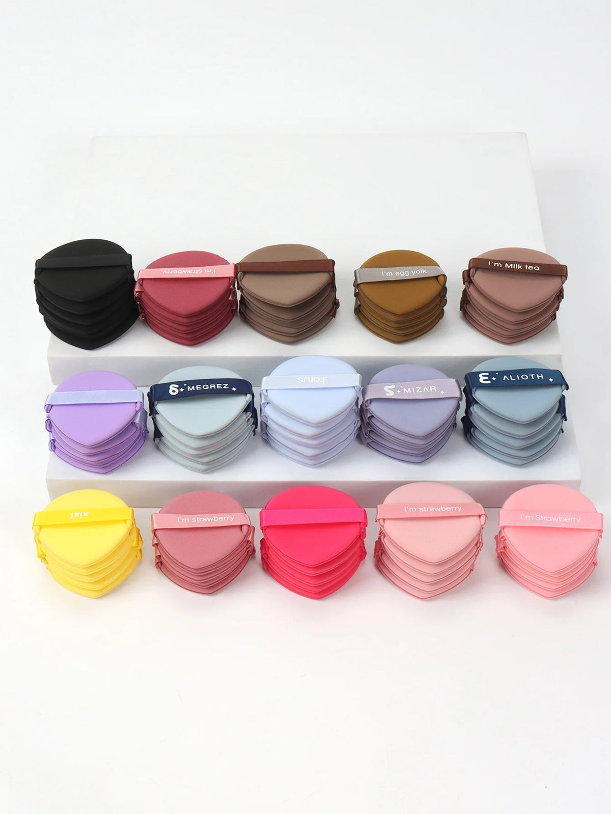 50Pcs Random Cushion Puffs, for Setting Makeup, Applying Makeup, Suitable for All Skin Types
