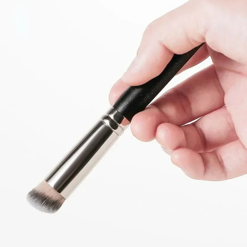 Pro Dual-Ended Foundation Brush - Hypoallergenic Dense Concealer & Contour Blender | Vegan Cruelty-Free Face Makeup Tools