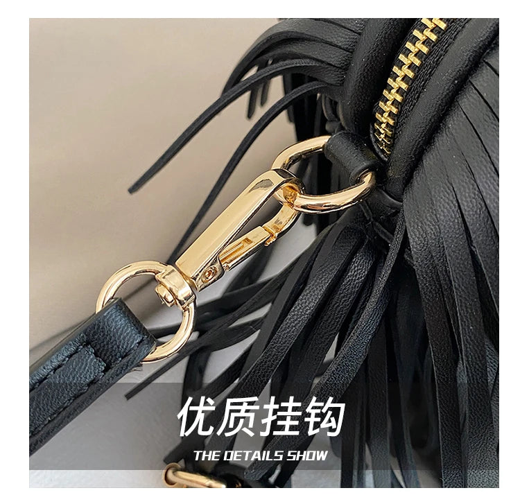 2026 Creative Funny Puppy Shape Crossbody Bags PU Personality Design Sense Tassel Bags Cute Fashion Versatile Women's Handbags