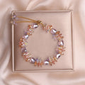 Charming Crystal Bracelet for Women with Adjustable Pull Design Colorful Bead Fashion Jewelry Stylish and Shiny Hand Accessories