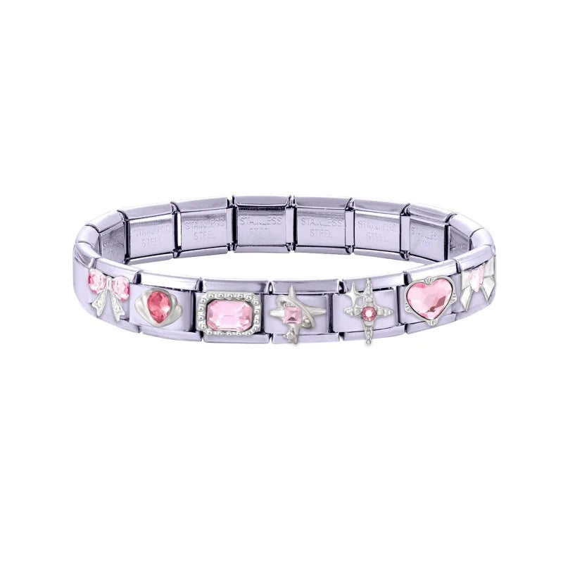 Fashion Starfish Shell Whale Pendant Series  Women Men Charm Link Fit 9mm Stainless Steel Italian Bracelet Making DIY Jewelrys