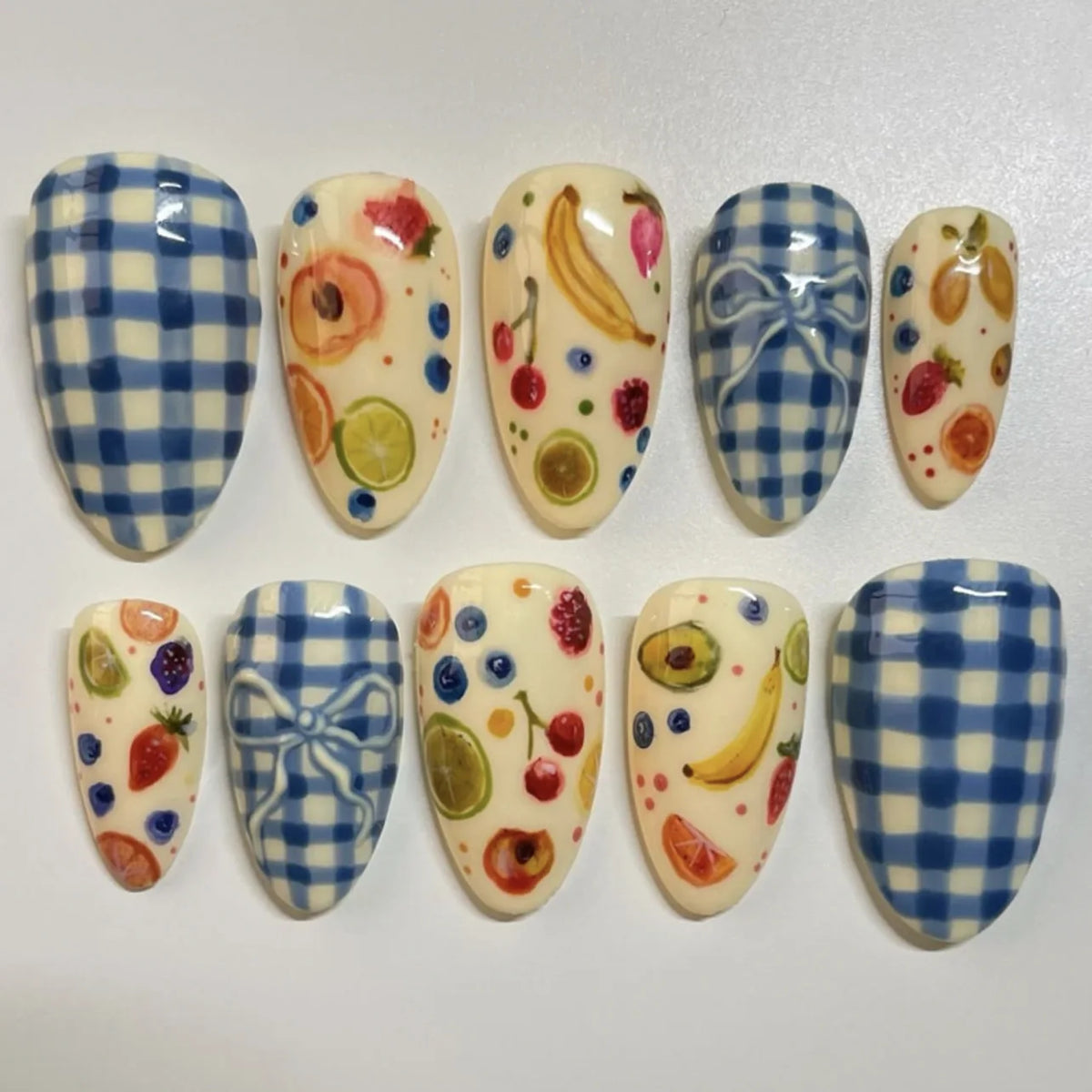 24pcs Pink Flower Almond Press on Nails Kawaii False Nails Wearable Stick-on Nails Fake Nail Uñas Postizas Накладные Ногти 네일팁