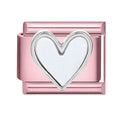 Fashion 2026 Sweet Pink Star Loveheart Pendant Italian Charm Link Fit 9mm Stainless Steel Bracelet Women DIY Making Jewelry Gift
