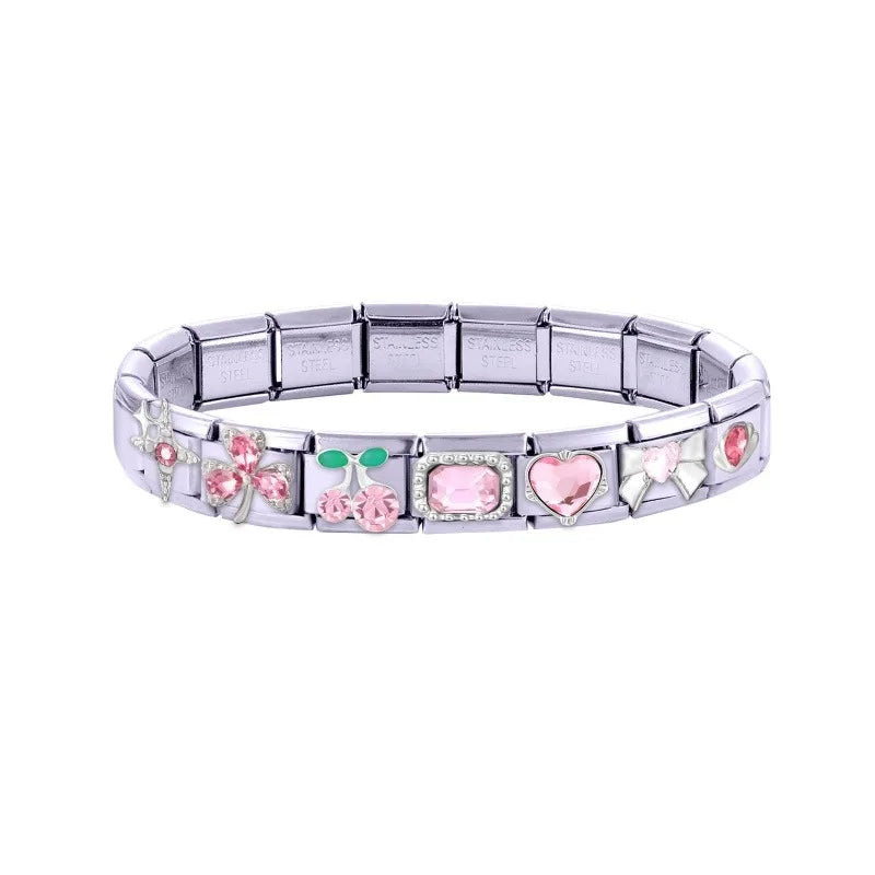 Fashion Starfish Shell Whale Pendant Series  Women Men Charm Link Fit 9mm Stainless Steel Italian Bracelet Making DIY Jewelrys