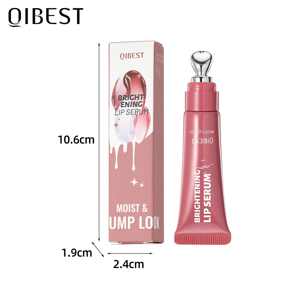 QIBEST Mirror Watery Crystal Jelly Lipgloss Tint Long Lasting Moisturizing Lipstick Shiny Glitter Lip Glaze Nourishing Makeup