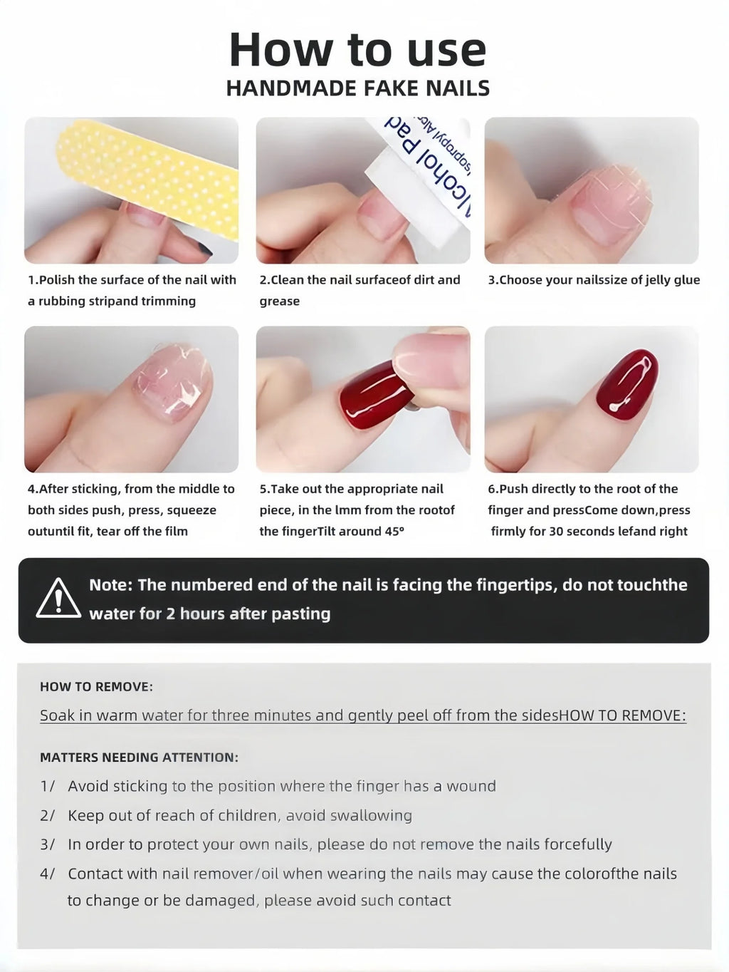 10 Pieces of Medium-Length Almond-Shaped Press-On Nails in Bright Mixed Nude Tones, Comes with a Piece of Nail Glue and a Nail F