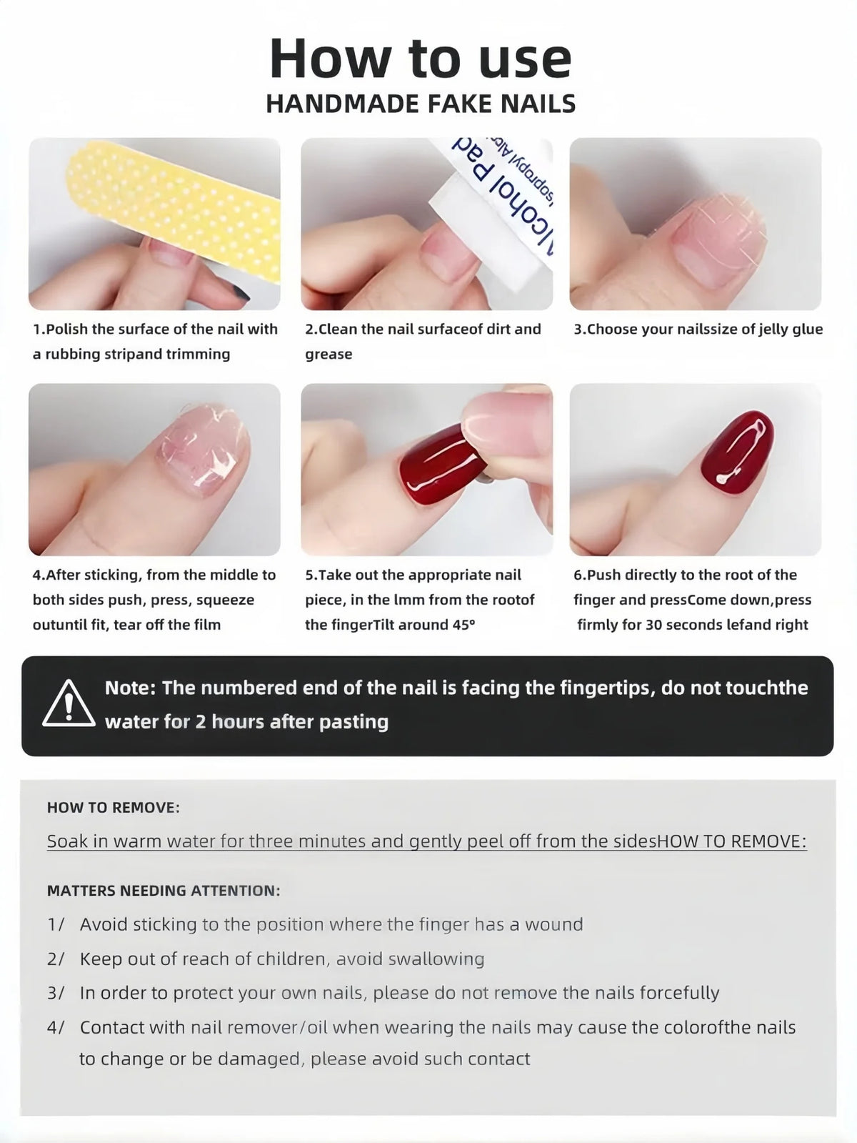 10 Pieces of Medium-Length Almond-Shaped Press-On Nails in Bright Mixed Nude Tones, Comes with a Piece of Nail Glue and a Nail F