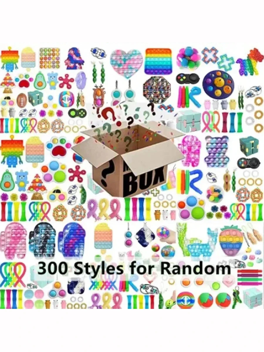 6-50 sets of random casual mystery gift boxes,featuring300 different styles for stress relief and relaxation,suitable for adults